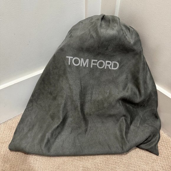 TOM FORD black leather backpack with gold zipper - Picture 8 of 8